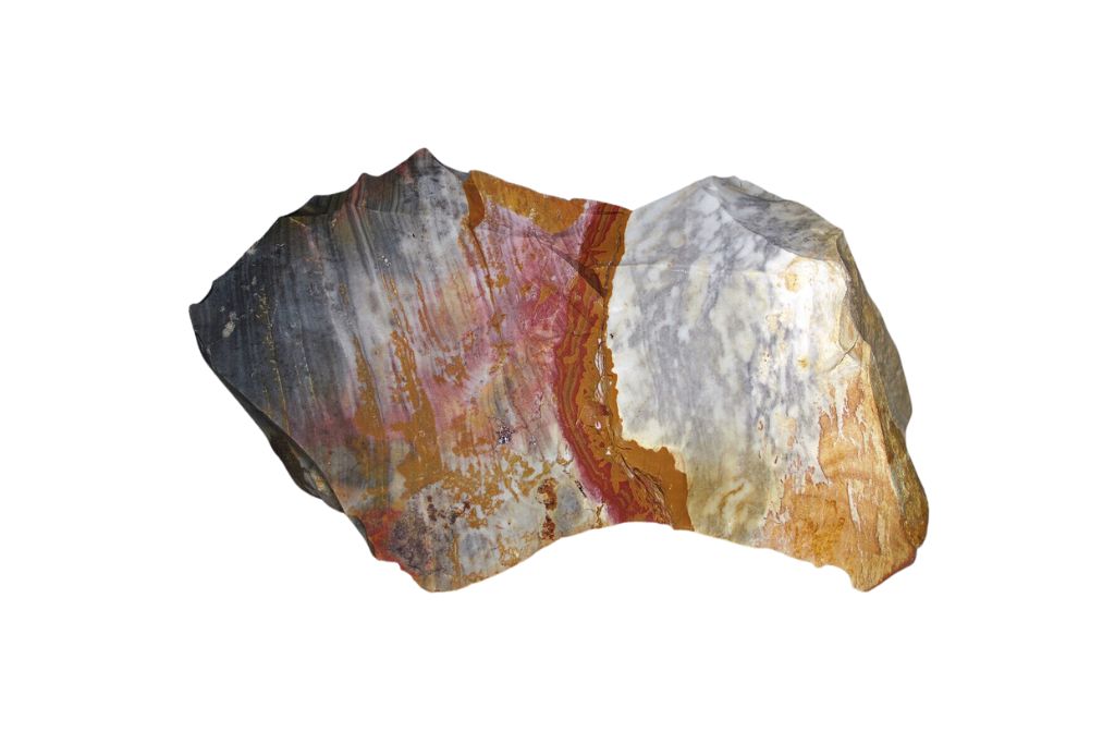 Flint Stone Located in Ohio  on a white background
