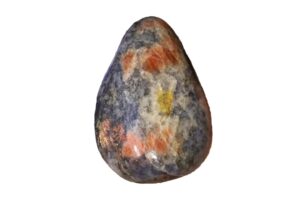 Iolite Sunstone on white background