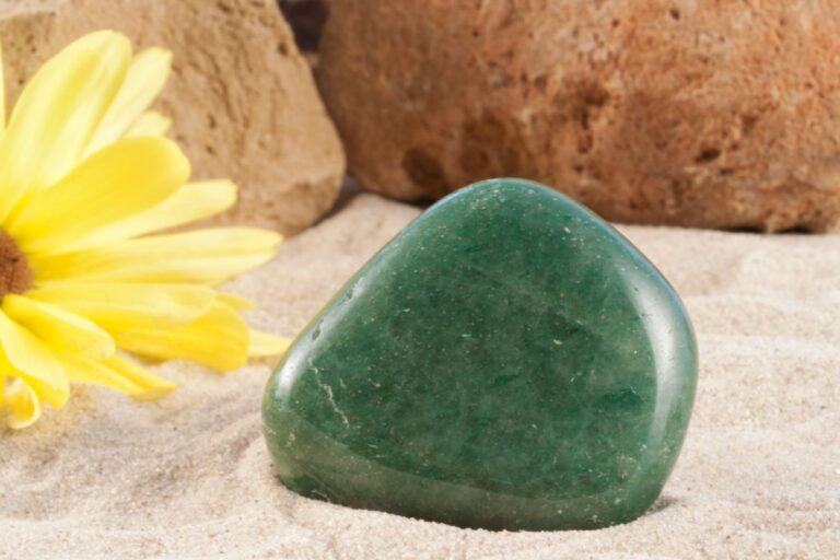 aventurine on sand