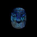 Blue Alexandrite on black background