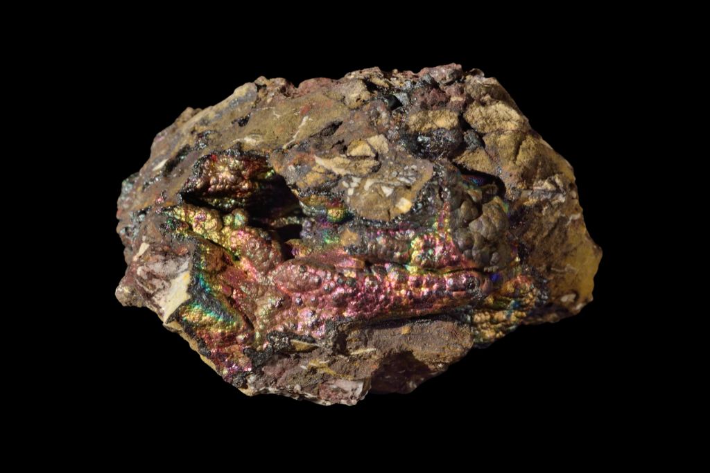 Lepidocrocite chunk on dark background