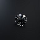 black diamond 3d render on gray background