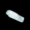 blue kunzite on black background