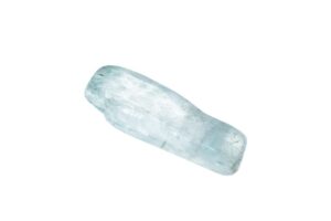 blue kunzite on a white background