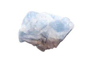 blue moon quartz on white background