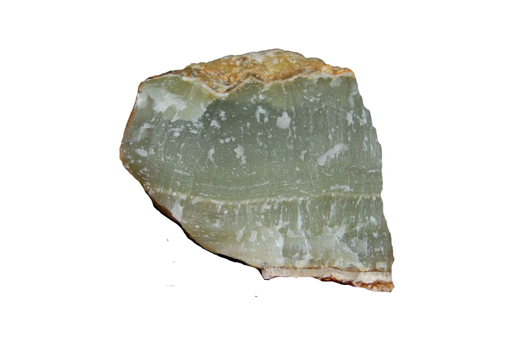 bowenite on white background