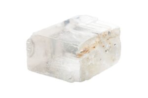 iceland spar on white background