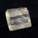 iceland spar on black cement background