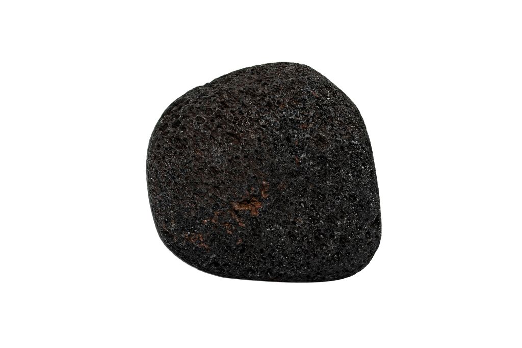 lava stone on white background