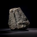 machu picchu stone on dark background