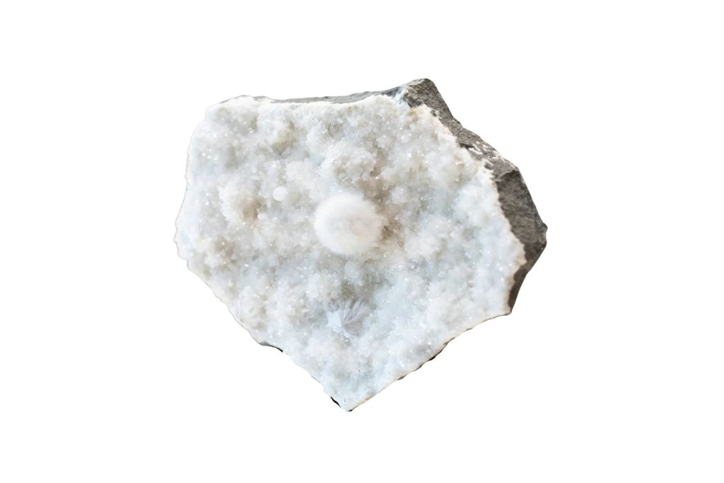 okenite on white background