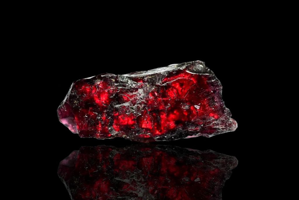 painite on dark background