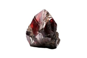 painite on white background