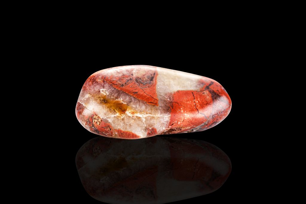 Brecciated Jasper on dark background