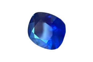 burmese sapphire on white background