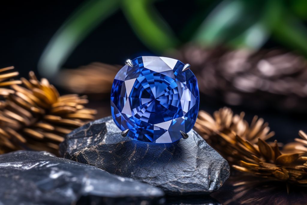 ceylon sapphire ring on lifestyle background