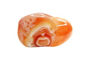 eye agate on white background