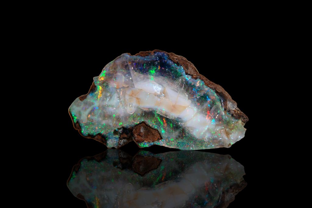 nevada opal on dark background