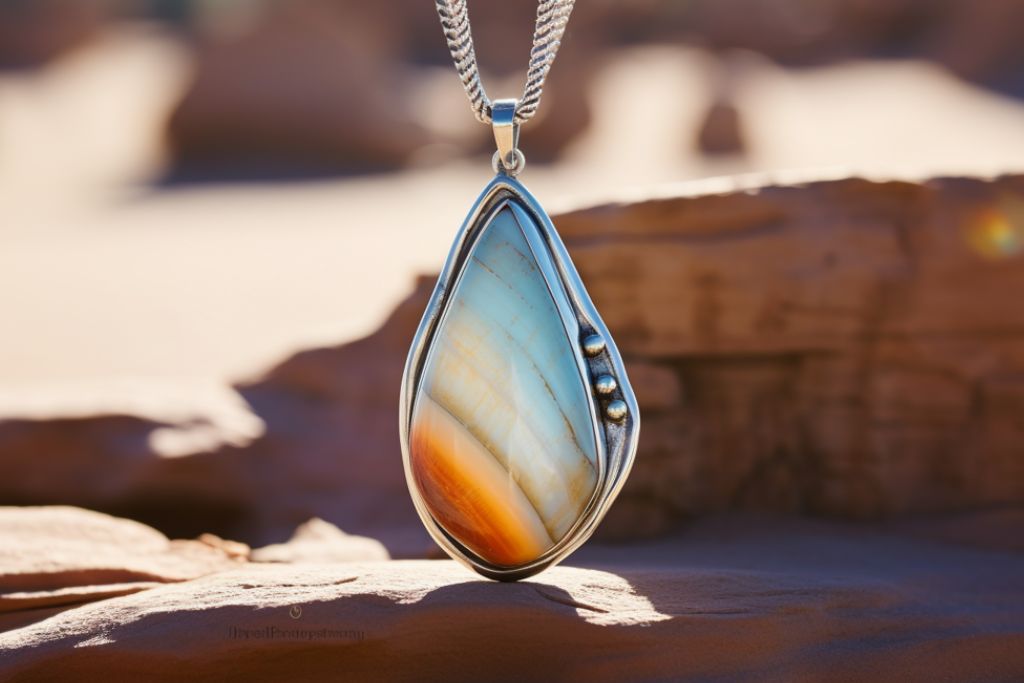 owyhee opal on nature background