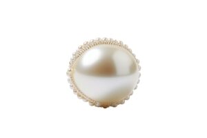 south sea pearl on white background