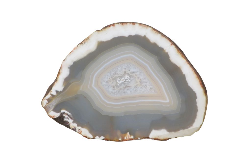 Brazilian Agate on a white background