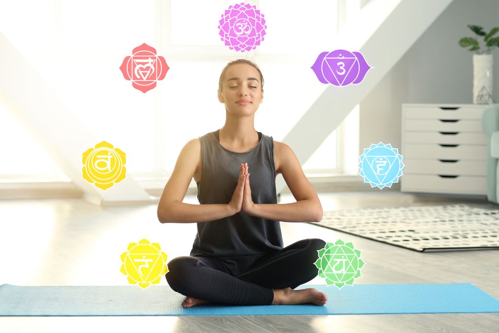 Kundalini energy girl yoga