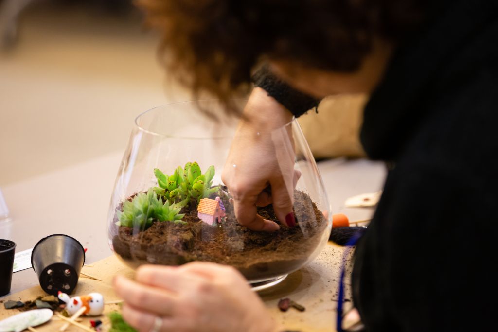 making Crystal Terrariums 