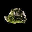 Moldavite on dark background