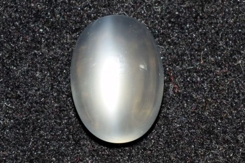 Moonstone on dark background