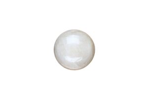 Round moonstone on white background