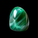 cat's eye emerald on dark background