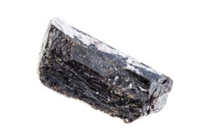 dravite chunk on white background