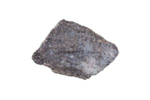 raw chromite stone on white background