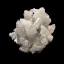 white gypsum chunk on dark background