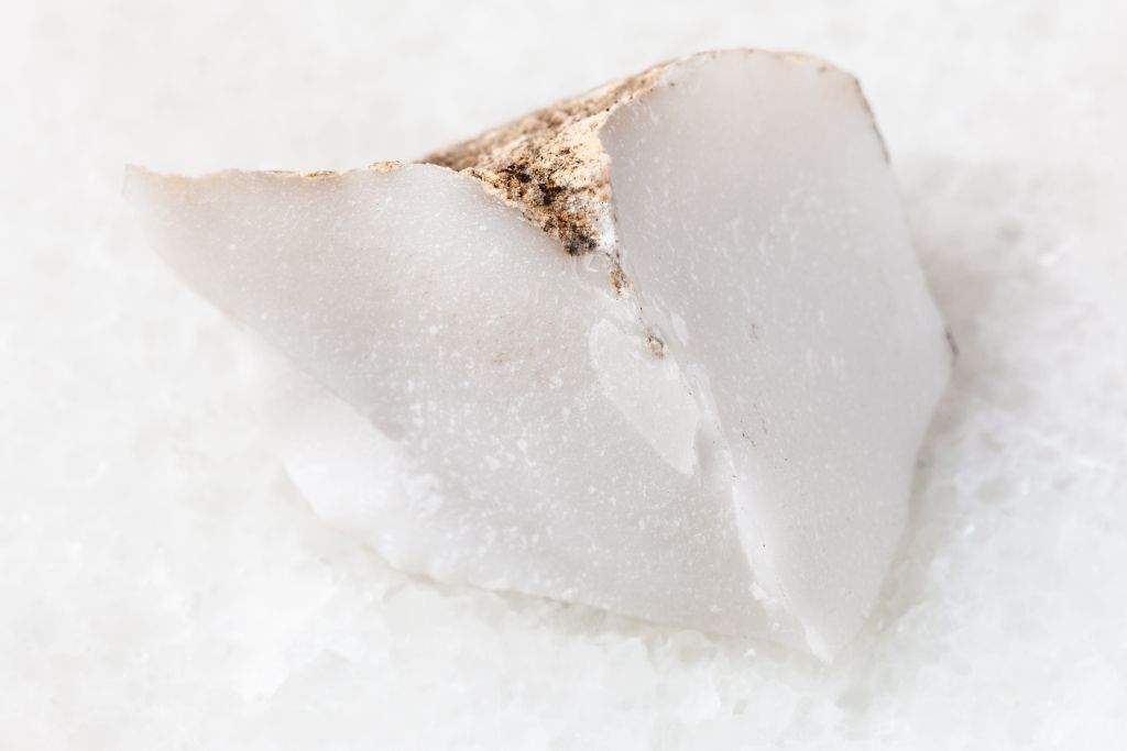 white opal on granite platform