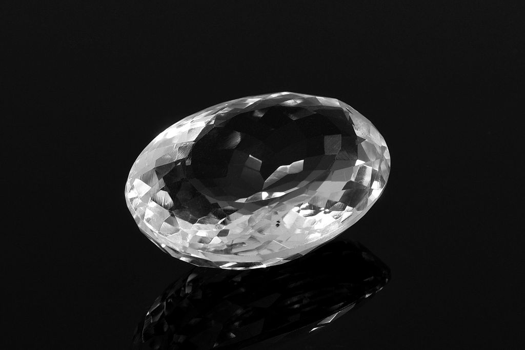 white topaz mock up on dark background