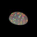 Pinfire Opal on black background