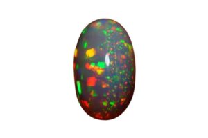 Pinfire Opal on white background