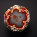 flower agate on dark background