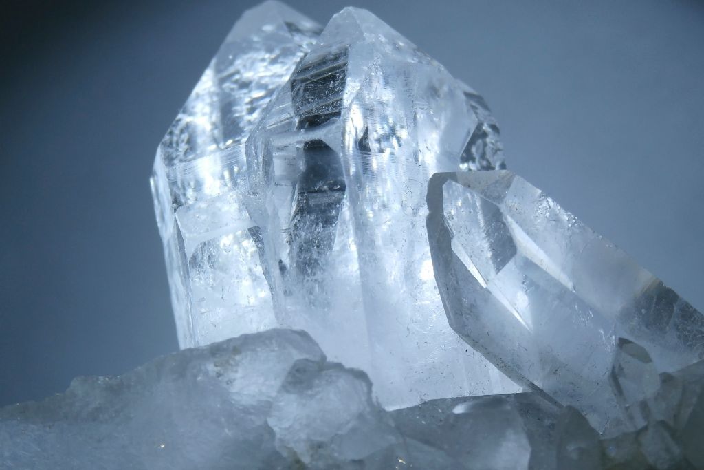 close up of quartz crystal
