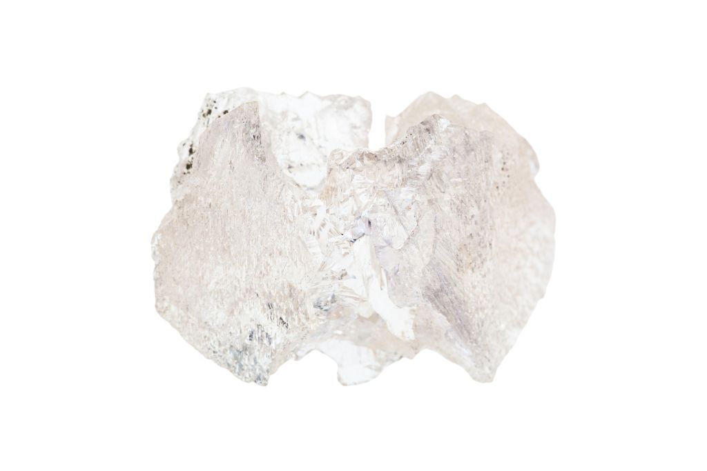 Danburite on white background