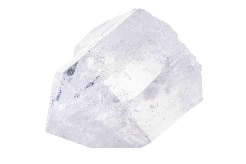 Hopper Quartz Crystal on white background