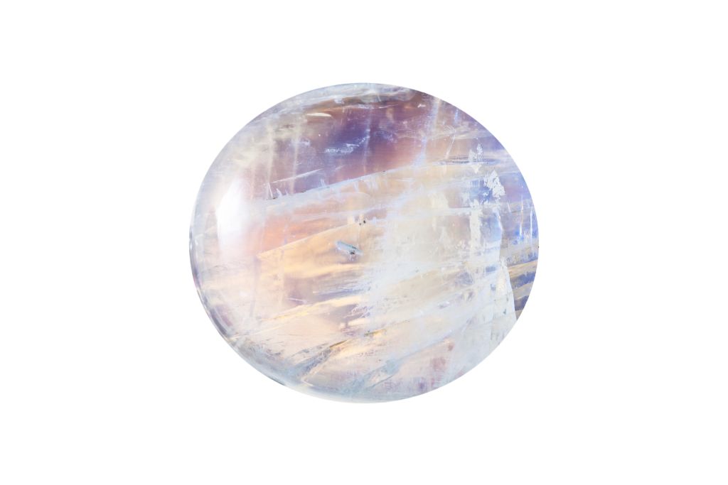 moonstone on white background