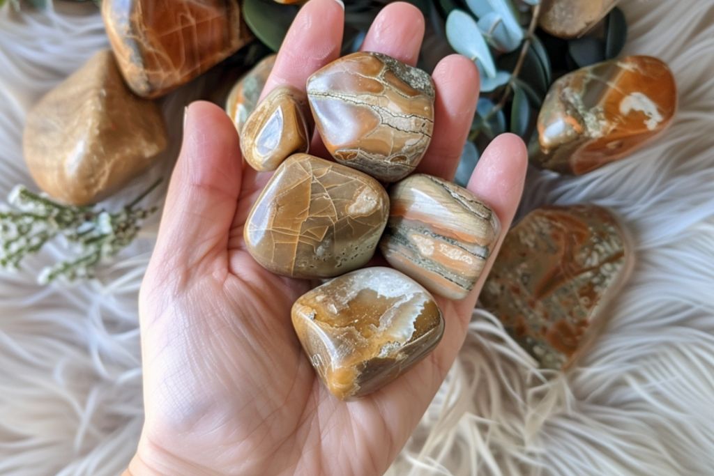 Owyhee Jasper situated on left hand