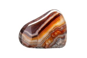 Sagenite Agate CP on white platform