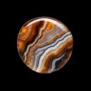 Sagenite Agate Carousel on dark background