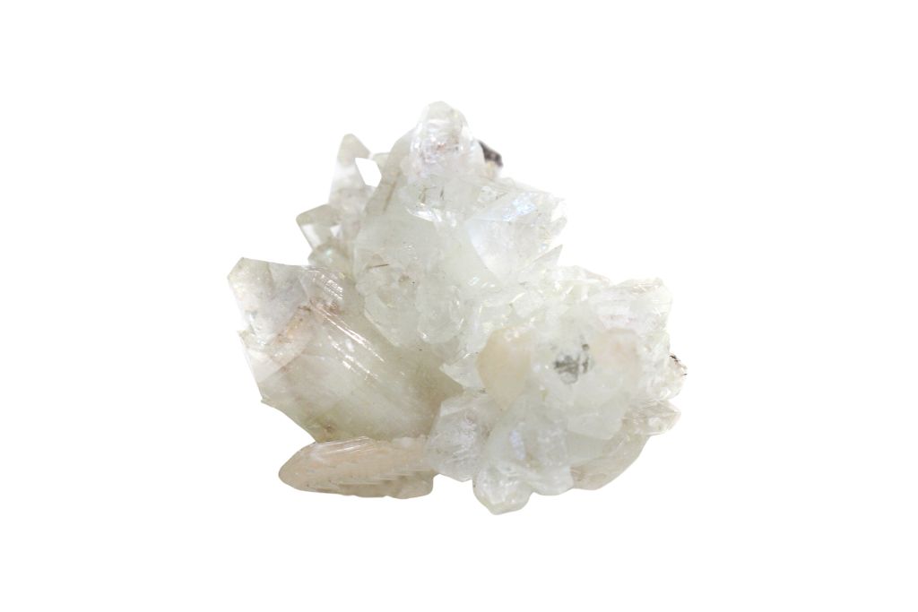 Zeolite on white background