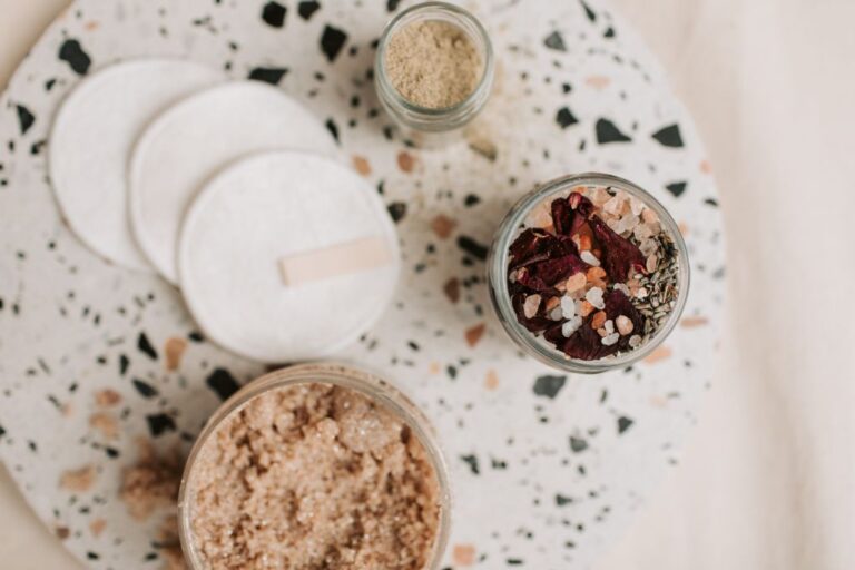 close up photo of lip scrubs with cotton wipes