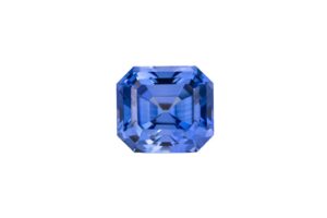 kashmir sapphire on white background