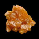 Orpiment on a black background